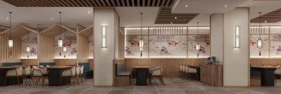 日式日韩烤肉餐厅3D模型下载